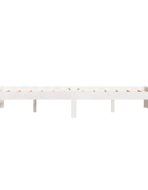 Încărcați imaginea în vizualizatorul Galerie, Cadru de pat, alb, 120x200 cm, lemn masiv - Lando
