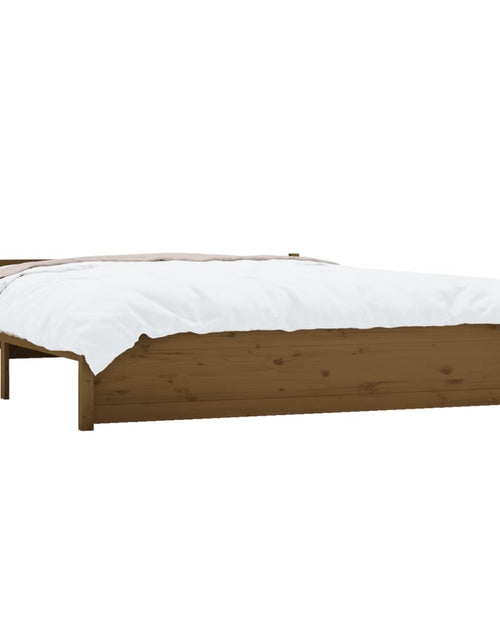 Încărcați imaginea în vizualizatorul Galerie, Cadru de pat, maro miere, 200x200 cm, lemn masiv - Lando
