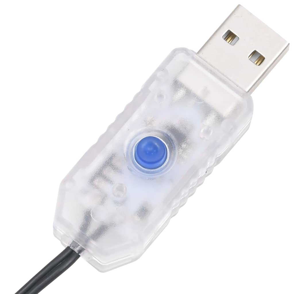 Instalație tip cluster 400 LED-uri multicolor pastel 7,4 m PVC - Lando