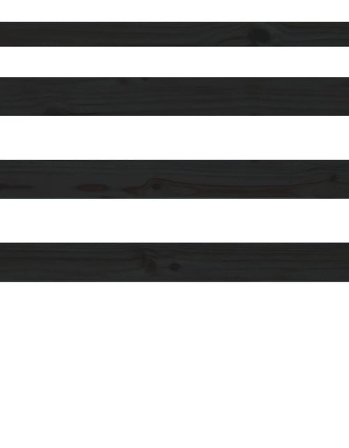 Încărcați imaginea în vizualizatorul Galerie, Tăblie de pat, negru, 106x4x100 cm, lemn masiv de pin - Lando
