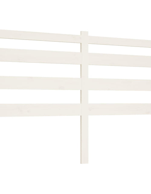 Încărcați imaginea în vizualizatorul Galerie, Tăblie de pat, alb, 186x4x100 cm, lemn masiv de pin - Lando
