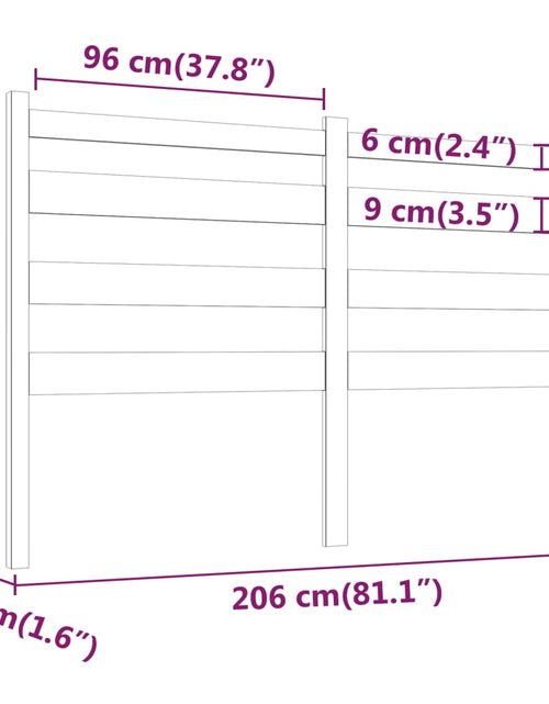 Încărcați imaginea în vizualizatorul Galerie, Tăblie de pat, gri, 206x4x100 cm, lemn masiv de pin - Lando
