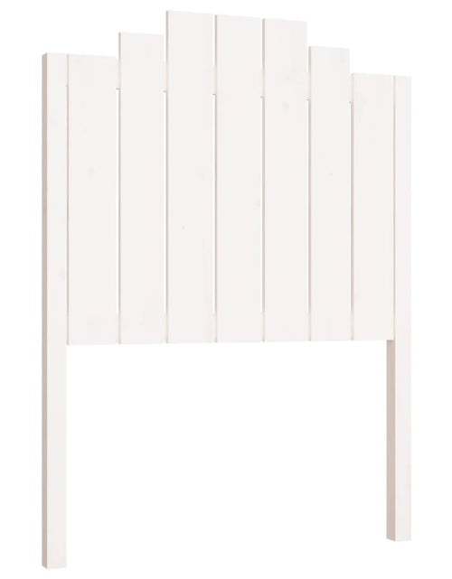 Загрузите изображение в средство просмотра галереи, Tăblie de pat, alb, 81x4x110 cm, lemn masiv de pin - Lando
