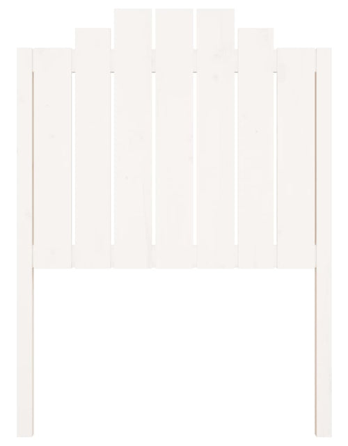Загрузите изображение в средство просмотра галереи, Tăblie de pat, alb, 81x4x110 cm, lemn masiv de pin - Lando
