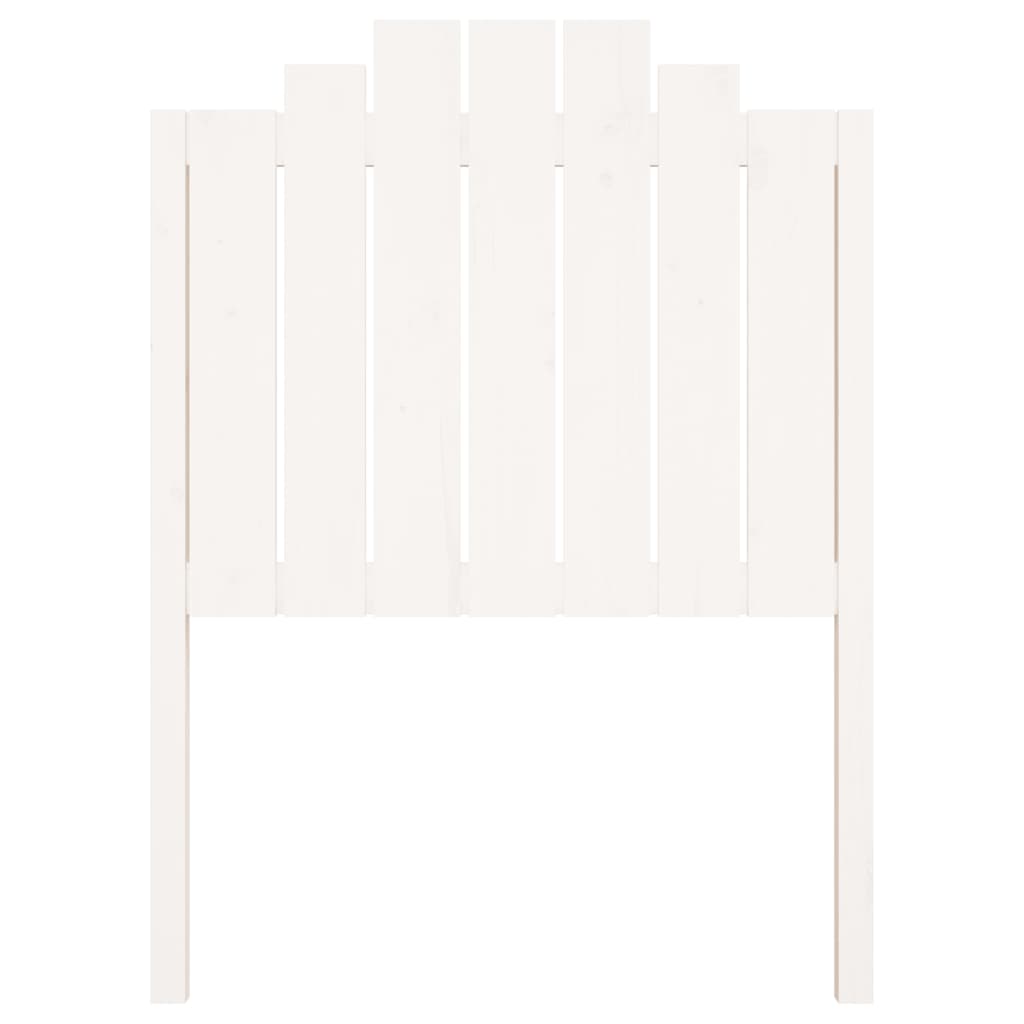Tăblie de pat, alb, 81x4x110 cm, lemn masiv de pin - Lando