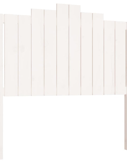 Загрузите изображение в средство просмотра галереи, Tăblie de pat, alb, 106x4x110 cm, lemn masiv de pin - Lando
