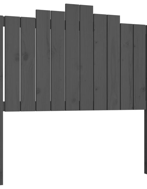 Загрузите изображение в средство просмотра галереи, Tăblie de pat, gri, 106x4x110 cm, lemn masiv de pin - Lando
