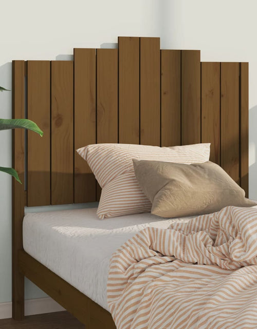Încărcați imaginea în vizualizatorul Galerie, Tăblie de pat, maro miere, 106x4x100 cm, lemn masiv de pin - Lando
