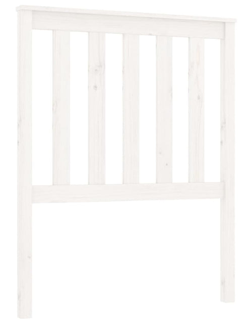 Загрузите изображение в средство просмотра галереи, Tăblie de pat, alb, 81x6x101 cm, lemn masiv de pin - Lando
