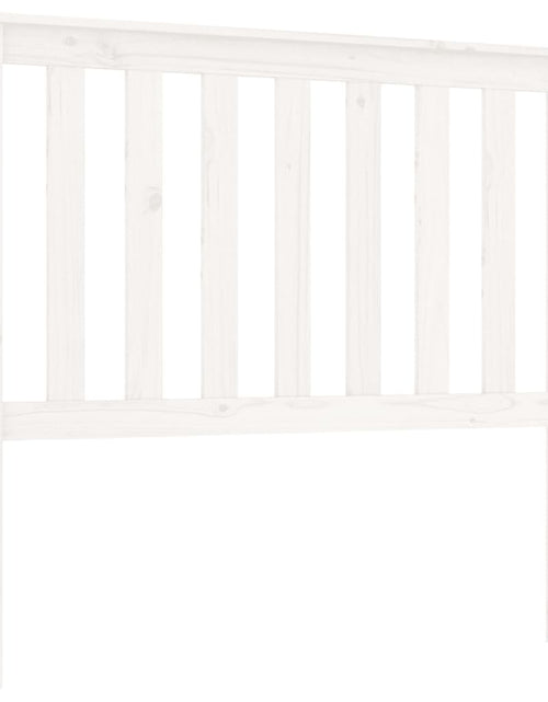 Încărcați imaginea în vizualizatorul Galerie, Tăblie de pat, alb, 106x6x101 cm, lemn masiv de pin - Lando
