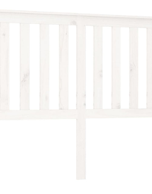Загрузите изображение в средство просмотра галереи, Tăblie de pat, alb, 141x6x101 cm, lemn masiv de pin - Lando
