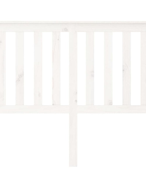 Загрузите изображение в средство просмотра галереи, Tăblie de pat, alb, 141x6x101 cm, lemn masiv de pin - Lando
