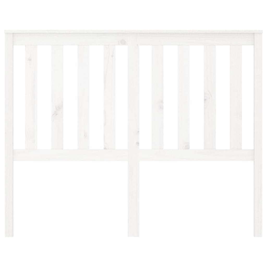 Tăblie de pat, alb, 141x6x101 cm, lemn masiv de pin - Lando