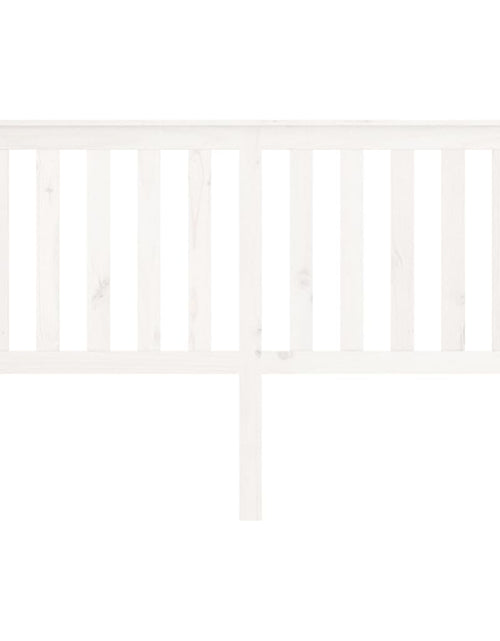 Загрузите изображение в средство просмотра галереи, Tăblie de pat, alb, 156x6x101 cm, lemn masiv de pin - Lando
