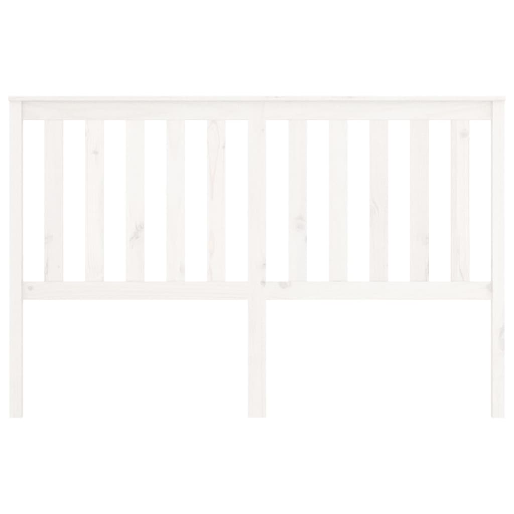 Tăblie de pat, alb, 156x6x101 cm, lemn masiv de pin - Lando