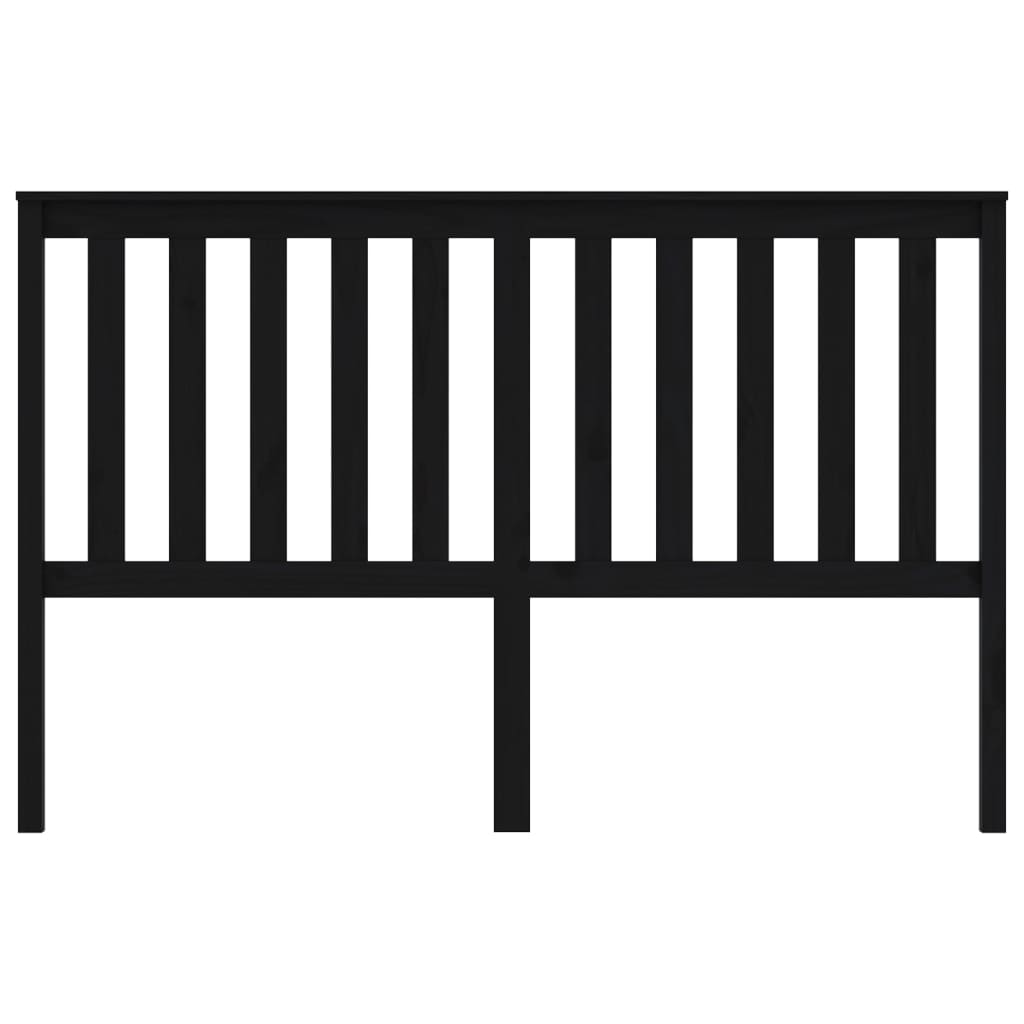 Tăblie de pat, negru, 166x6x101 cm, lemn masiv de pin - Lando