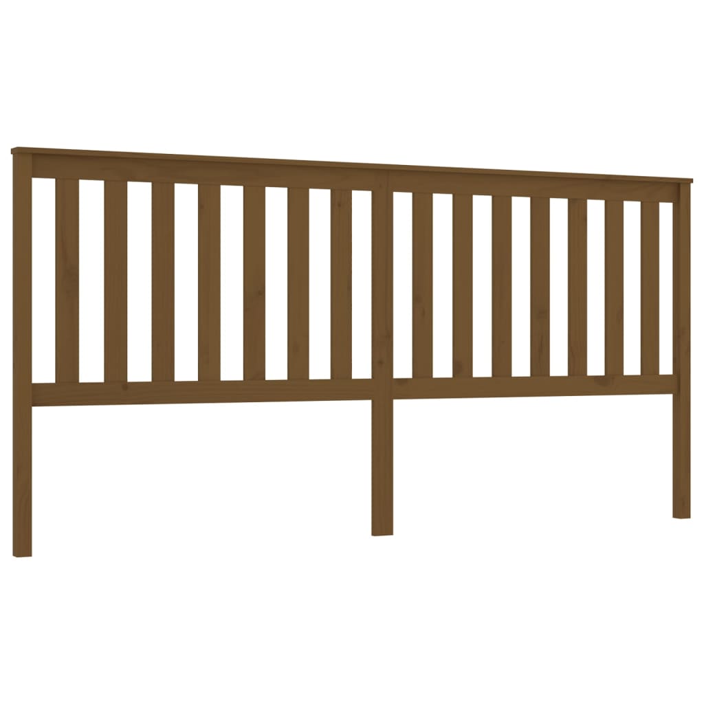 Tăblie de pat, maro miere, 206x6x101 cm, lemn masiv de pin - Lando