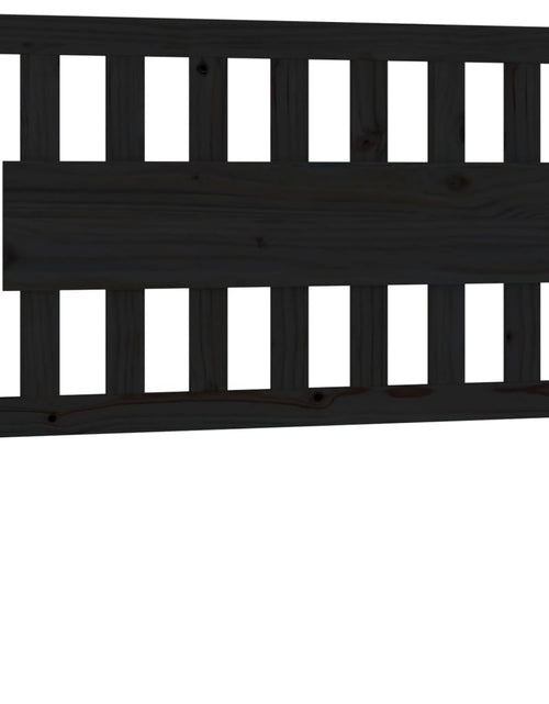 Încărcați imaginea în vizualizatorul Galerie, Tăblie de pat, negru, 105,5x4x100 cm, lemn masiv de pin - Lando
