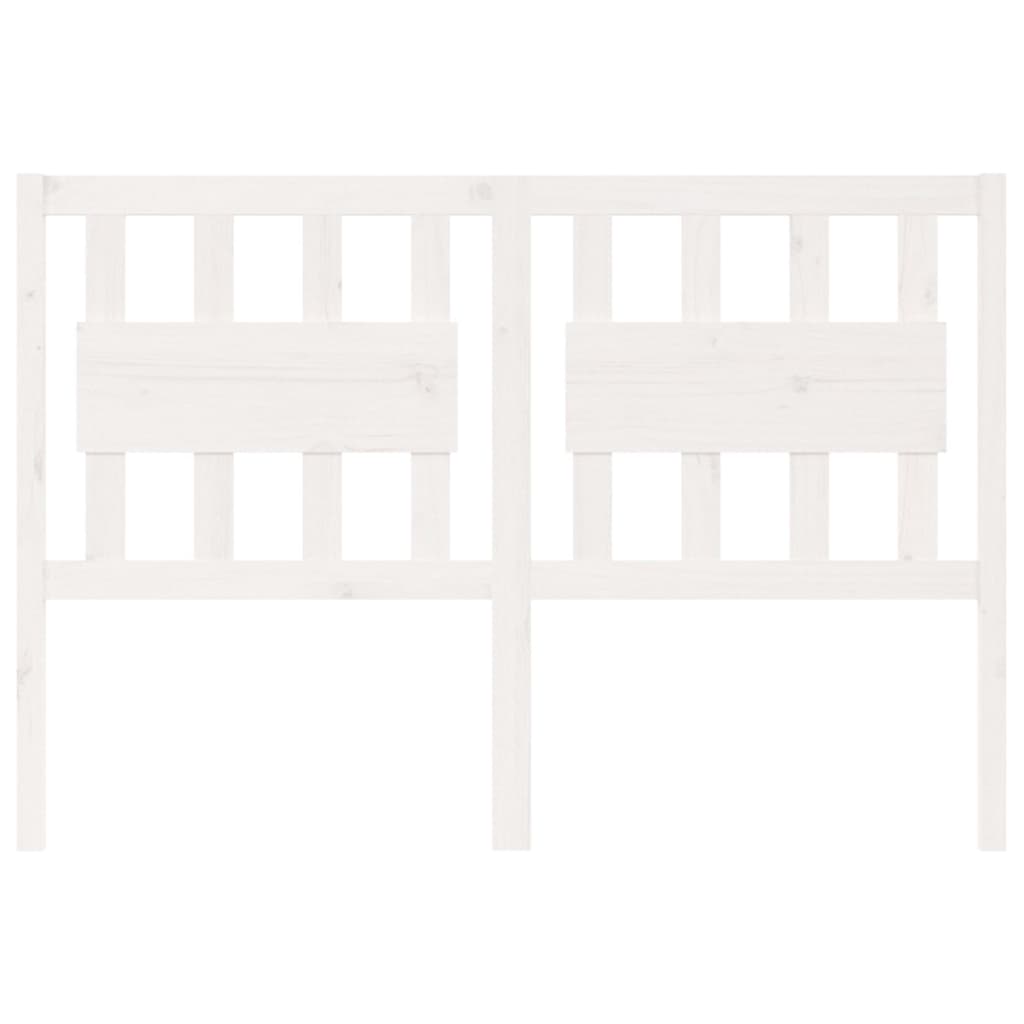 Tăblie de pat, alb, 140,5x4x100 cm, lemn masiv de pin - Lando