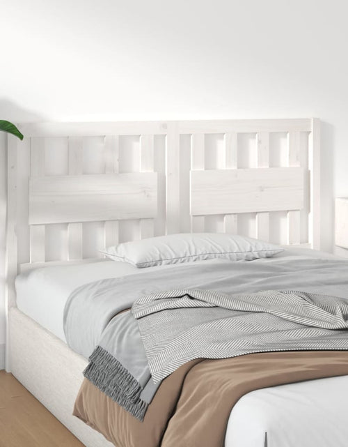 Încărcați imaginea în vizualizatorul Galerie, Tăblie de pat, alb, 140,5x4x100 cm, lemn masiv de pin - Lando

