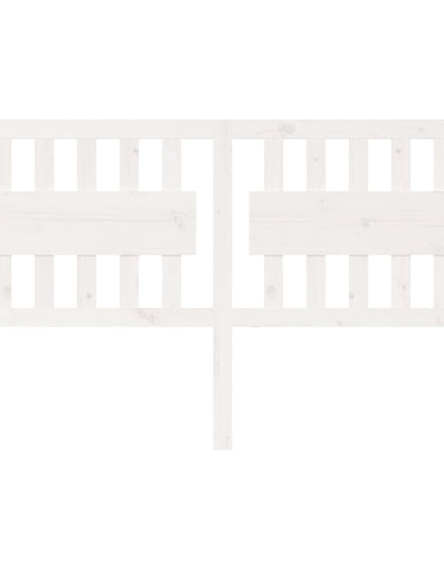 Încărcați imaginea în vizualizatorul Galerie, Tăblie de pat, alb, 155,5x4x100 cm, lemn masiv de pin - Lando
