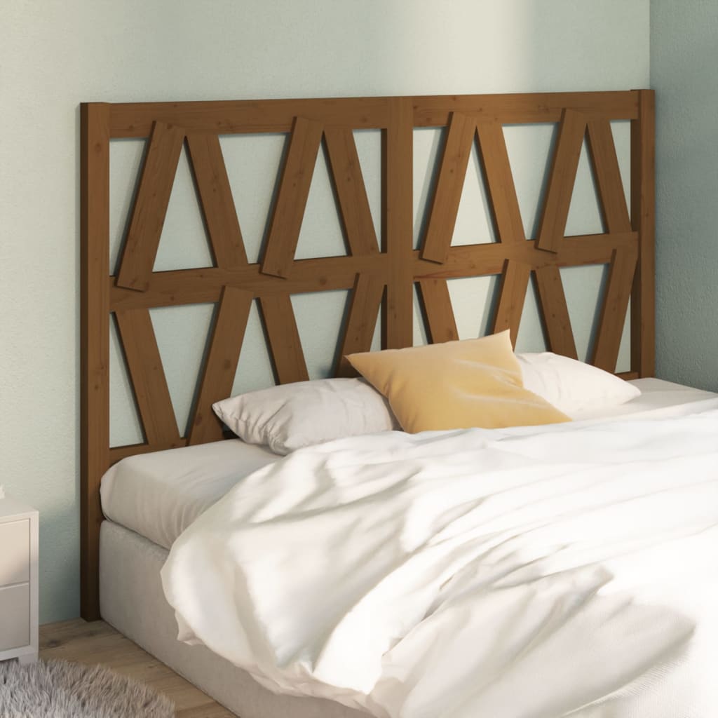 Tăblie de pat, maro miere, 141x4x100 cm, lemn masiv de pin - Lando