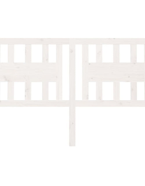 Загрузите изображение в средство просмотра галереи, Tăblie de pat, alb, 126x4x100 cm, lemn masiv de pin - Lando
