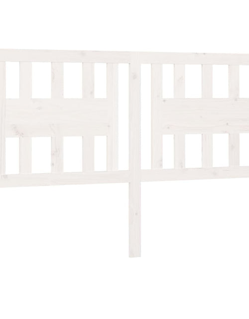 Încărcați imaginea în vizualizatorul Galerie, Tăblie de pat, alb, 186x4x100 cm, lemn masiv de pin - Lando
