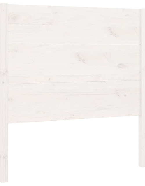 Încărcați imaginea în vizualizatorul Galerie, Tăblie de pat, alb, 106x4x100 cm, lemn masiv de pin - Lando
