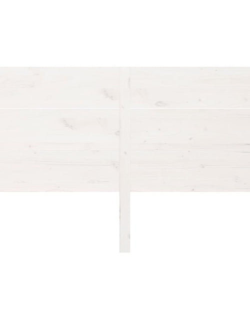 Загрузите изображение в средство просмотра галереи, Tăblie de pat, alb, 186x4x100 cm, lemn masiv de pin - Lando
