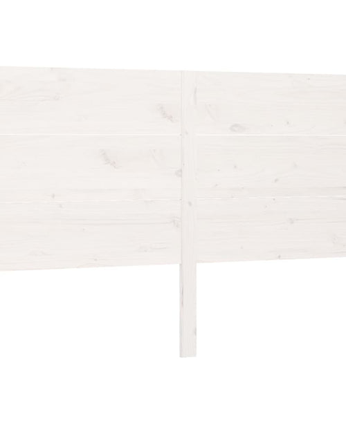 Încărcați imaginea în vizualizatorul Galerie, Tăblie de pat, alb, 206x4x100 cm, lemn masiv de pin - Lando
