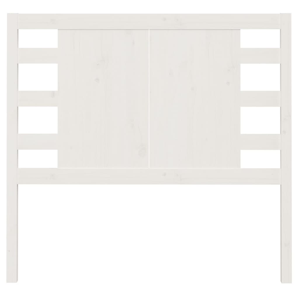 Tăblie de pat, alb, 96x4x100 cm, lemn masiv de pin - Lando