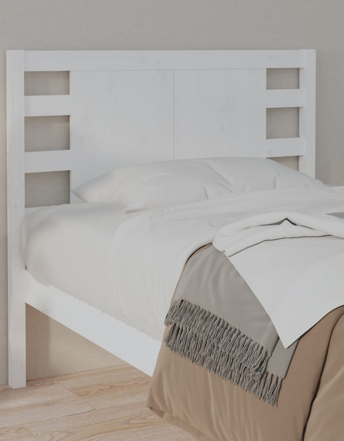 Încărcați imaginea în vizualizatorul Galerie, Tăblie de pat, alb, 96x4x100 cm, lemn masiv de pin - Lando
