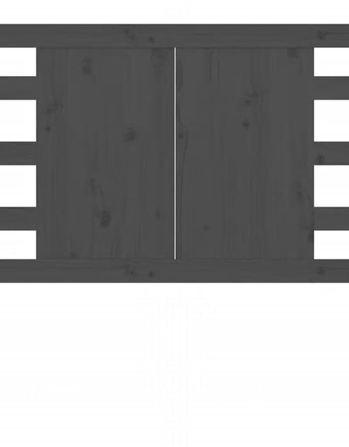Загрузите изображение в средство просмотра галереи, Tăblie de pat, gri, 96x4x100 cm, lemn masiv de pin - Lando
