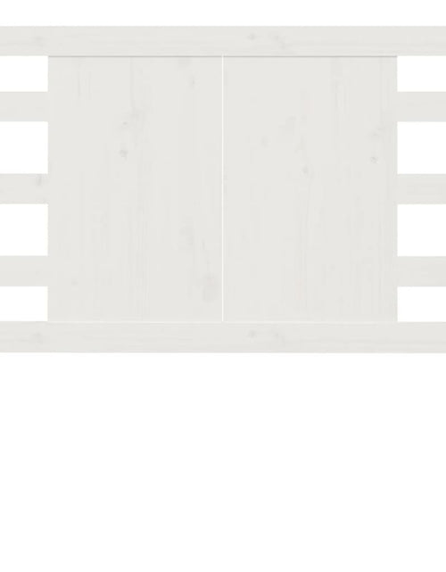 Загрузите изображение в средство просмотра галереи, Tăblie de pat, alb, 106x4x100 cm, lemn masiv de pin - Lando
