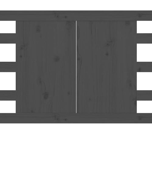 Загрузите изображение в средство просмотра галереи, Tăblie de pat, gri, 106x4x100 cm, lemn masiv de pin - Lando
