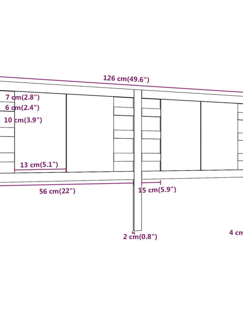 Încărcați imaginea în vizualizatorul Galerie, Tăblie de pat, alb, 126x4x100 cm, lemn masiv de pin - Lando
