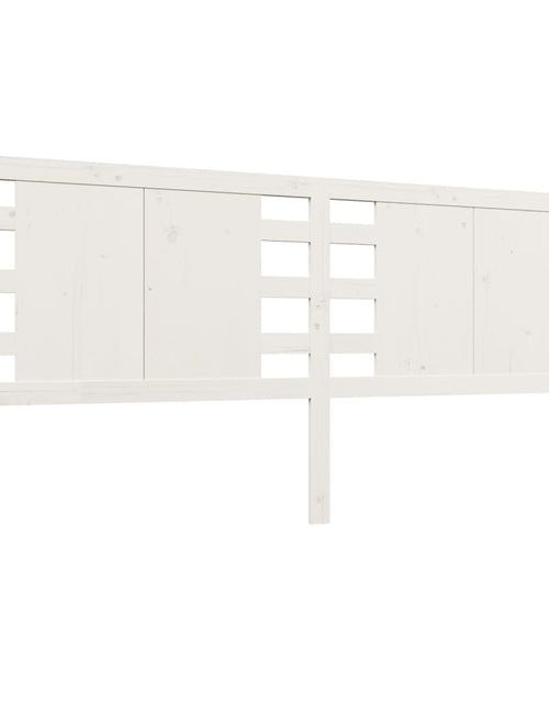 Загрузите изображение в средство просмотра галереи, Tăblie de pat, alb, 141x4x100 cm, lemn masiv de pin - Lando
