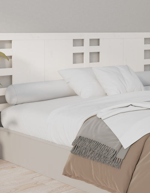 Încărcați imaginea în vizualizatorul Galerie, Tăblie de pat, alb, 141x4x100 cm, lemn masiv de pin - Lando
