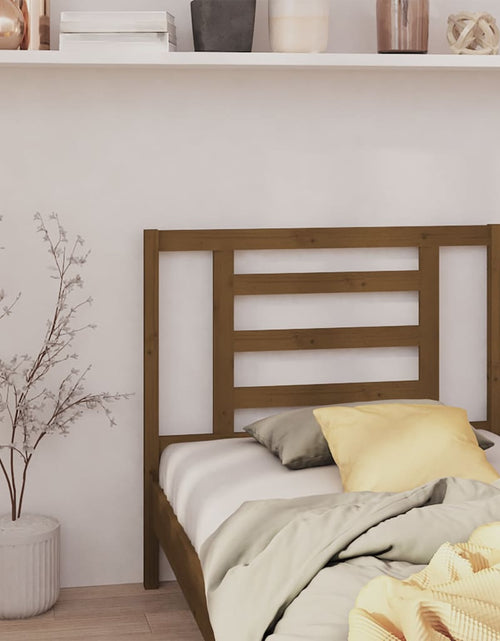 Încărcați imaginea în vizualizatorul Galerie, Tăblie de pat, maro miere, 96x4x100 cm, lemn masiv de pin - Lando
