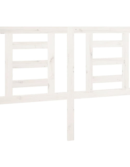 Загрузите изображение в средство просмотра галереи, Tăblie de pat, alb, 141x4x100 cm, lemn masiv de pin - Lando
