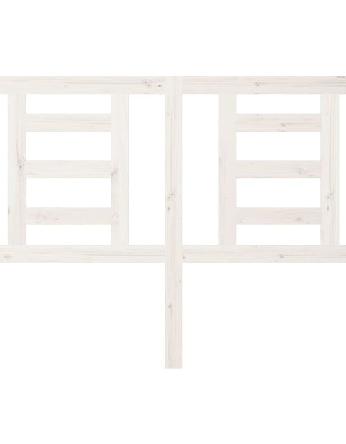 Загрузите изображение в средство просмотра галереи, Tăblie de pat, alb, 146x4x100 cm, lemn masiv de pin - Lando
