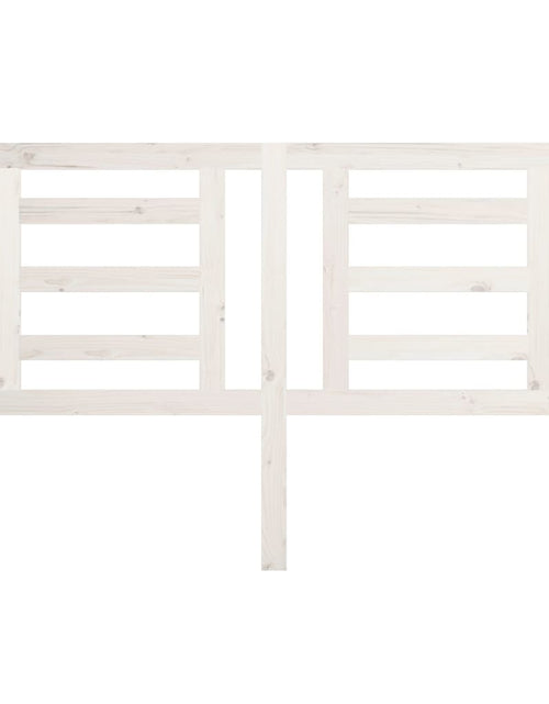 Загрузите изображение в средство просмотра галереи, Tăblie de pat, alb, 156x4x100 cm, lemn masiv de pin - Lando
