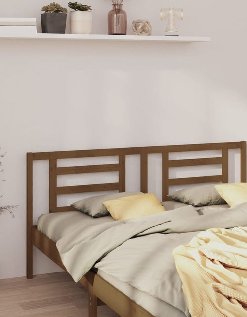 Încărcați imaginea în vizualizatorul Galerie, Tăblie de pat, maro miere, 166x4x100 cm, lemn masiv de pin - Lando
