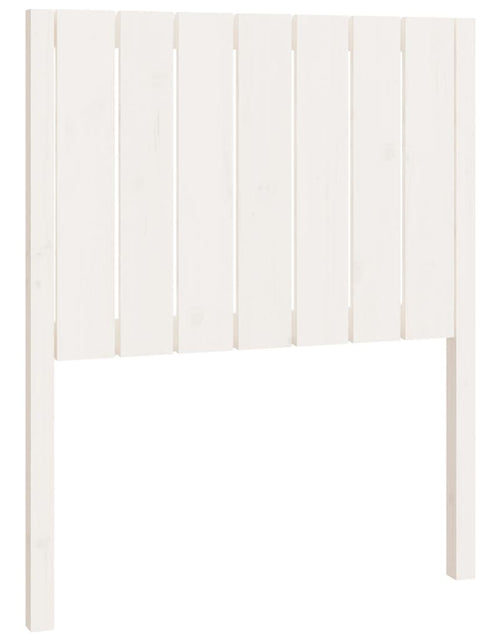 Загрузите изображение в средство просмотра галереи, Tăblie de pat, alb, 80,5x4x100 cm, lemn masiv de pin - Lando
