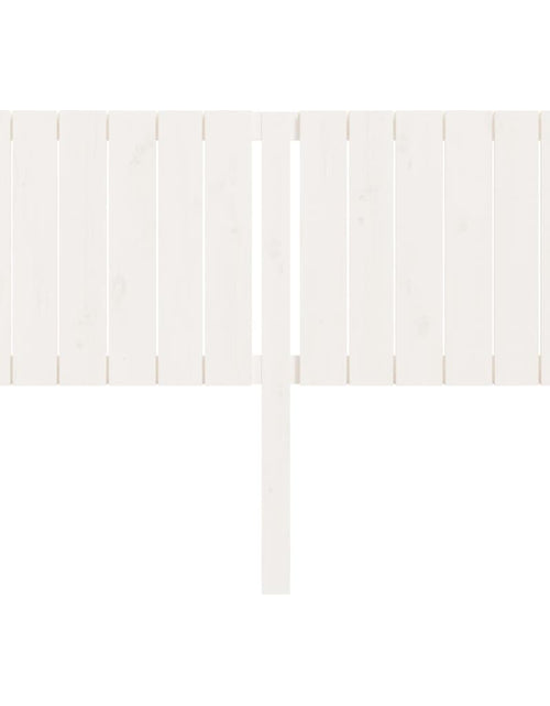 Загрузите изображение в средство просмотра галереи, Tăblie de pat, alb, 140,5x4x100 cm, lemn masiv de pin - Lando
