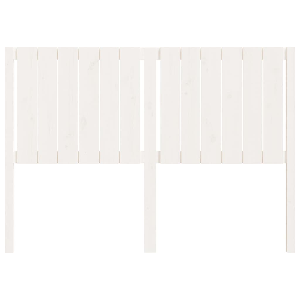 Tăblie de pat, alb, 145,5x4x100 cm, lemn masiv de pin - Lando