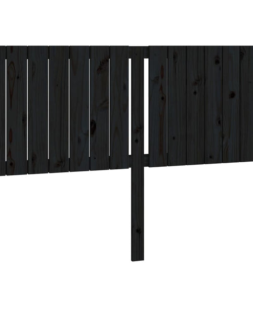 Загрузите изображение в средство просмотра галереи, Tăblie de pat, negru, 165,5x4x100 cm, lemn masiv de pin - Lando
