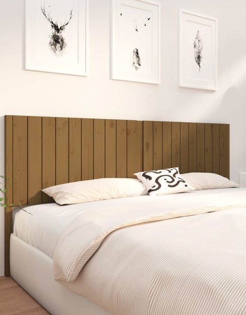 Încărcați imaginea în vizualizatorul Galerie, Tăblie de pat, maro miere, 205,5x4x100 cm, lemn masiv de pin - Lando

