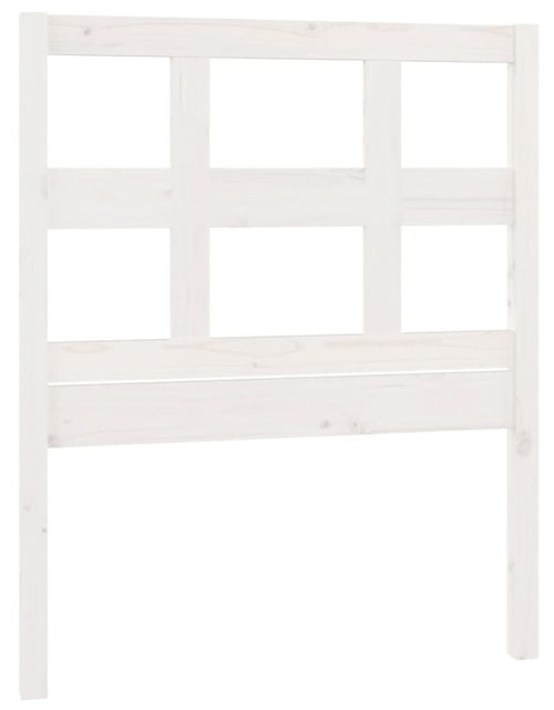 Загрузите изображение в средство просмотра галереи, Tăblie de pat, alb, 95,5x4x100 cm, lemn masiv de pin - Lando
